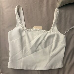 Antonio Melani MG Style White Linen top 4 Dillards